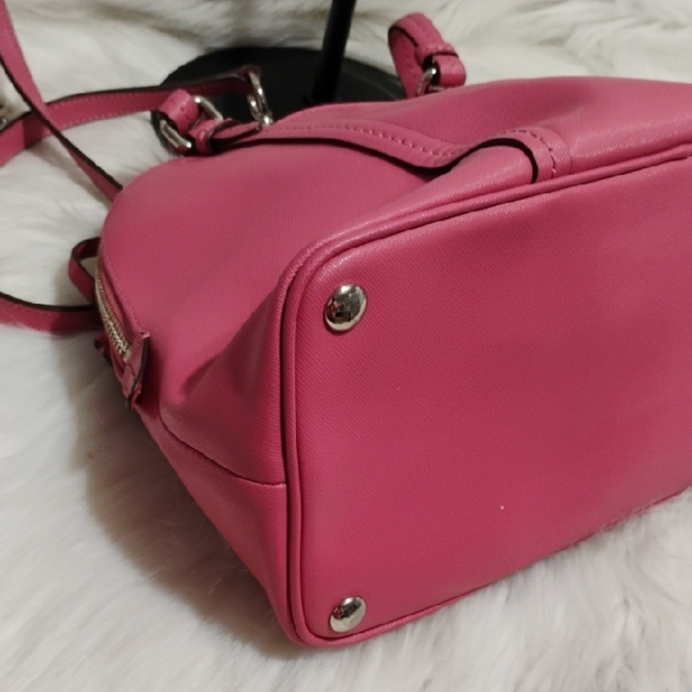 SALE! Authentic Coach Peyton Saffiano Cora Leather Domes Satchel W Strap - Picture 9 of 14